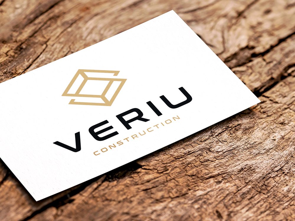Baufirma Logo erstellen lassen mit Visitenkarten und Geschäftspapier