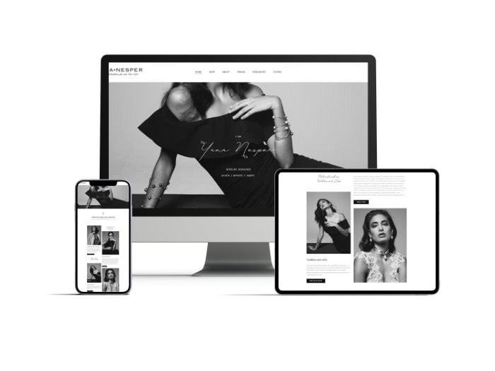 Business Website erstellen lassen - Neugestaltung Online-Shop Yana Nesper