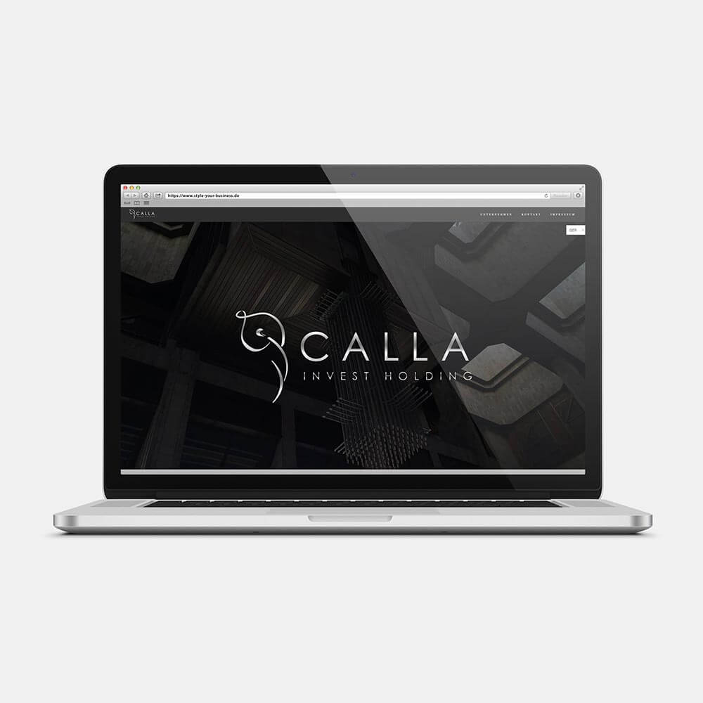 Kleine Website ab 199 EUR Calla Invest Holding AG