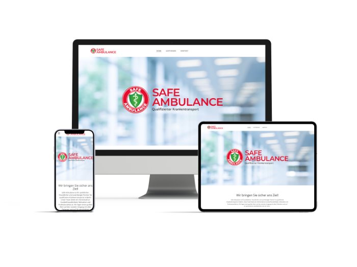 Kleine Website erstellen lassen - Webdesign Arzt Ambulance Notarzt