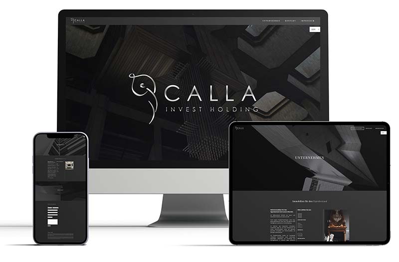 Corporate Design für Calla Invest Holding