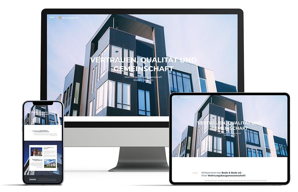 Webdesign für Bode & Bode Immobilien -  Website Erstellung Style Your Business
