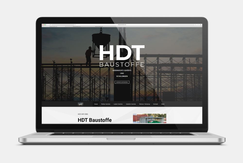 Website neu gestalten - HDT Baustoffe